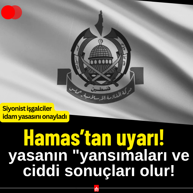 Siyonist işgalciler idam yasasını onayladı: Hamas'tan tepki gecikmedi!